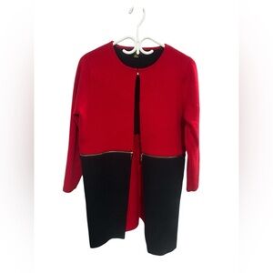 Cartise Red and Black Women's Jacket
